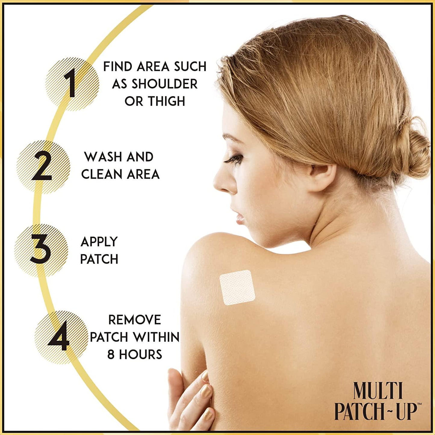 Diamond Hills Multi Patch-Up 30ct Patches Daily Energy, Protection for Sleep, Mood, Immune, Health, Bone Support and Lean Body No Calories and Sugar Free