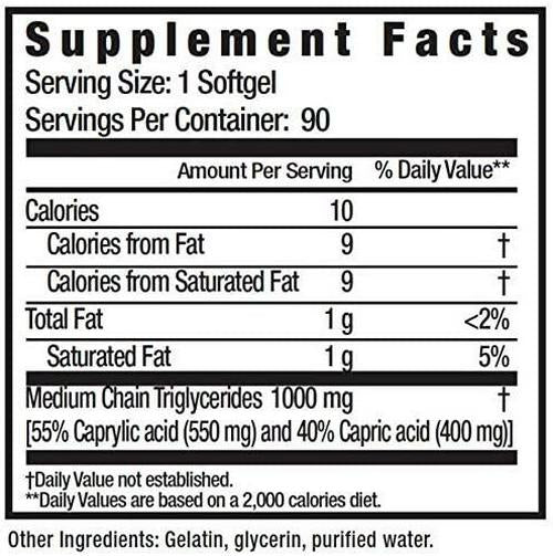 DietWorks Mct Oil Softgels, Fat Burning, Boost Metabolism, Weight Loss, 90 Count