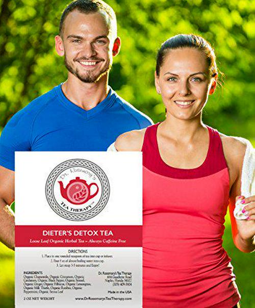 Dieters Detox Tea - Cleanse Toxins from Fat Cells and Reduce Bloating While Losing Weight - Boost Metabolism - Appetite Suppressant- Organic Caffeine Free Loose Herbal Tea Blend - Gluten Free