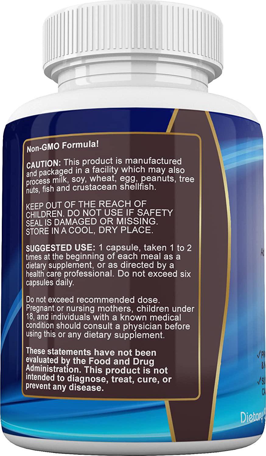 Digest PS: Advanced Digestive Multi Enzymes Support Supplement - Daily Essential Digestion System Cleanse: Bromelain, Lipase, Amylase, Lactase, Protease, Pectinase, Peptidase Vegetarian Capsule Pills