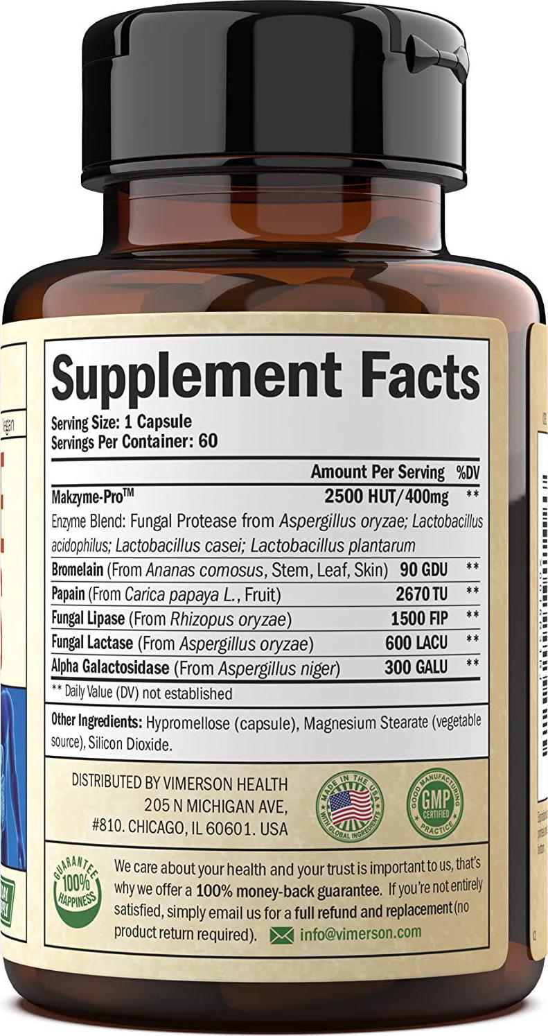 Digestive Enzymes with Probiotics. Advanced Natural Multi Enzyme Supplement for Better Digestion and Nutrient Absorption. Helps Promote Regularity, Alleviate Occasional Bloating, and Boost Metabolism