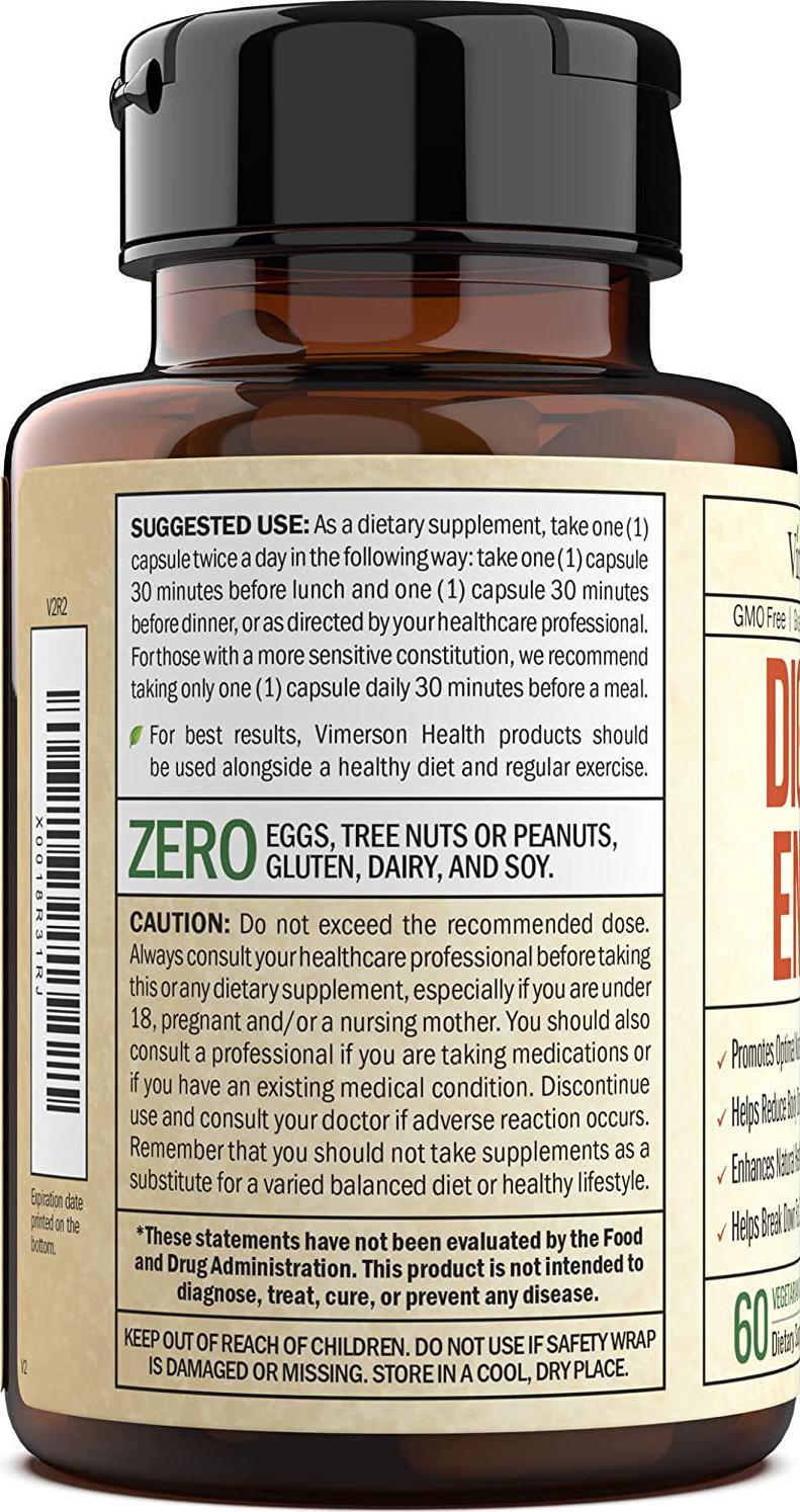 Digestive Enzymes with Probiotics. Advanced Natural Multi Enzyme Supplement for Better Digestion and Nutrient Absorption. Helps Promote Regularity, Alleviate Occasional Bloating, and Boost Metabolism