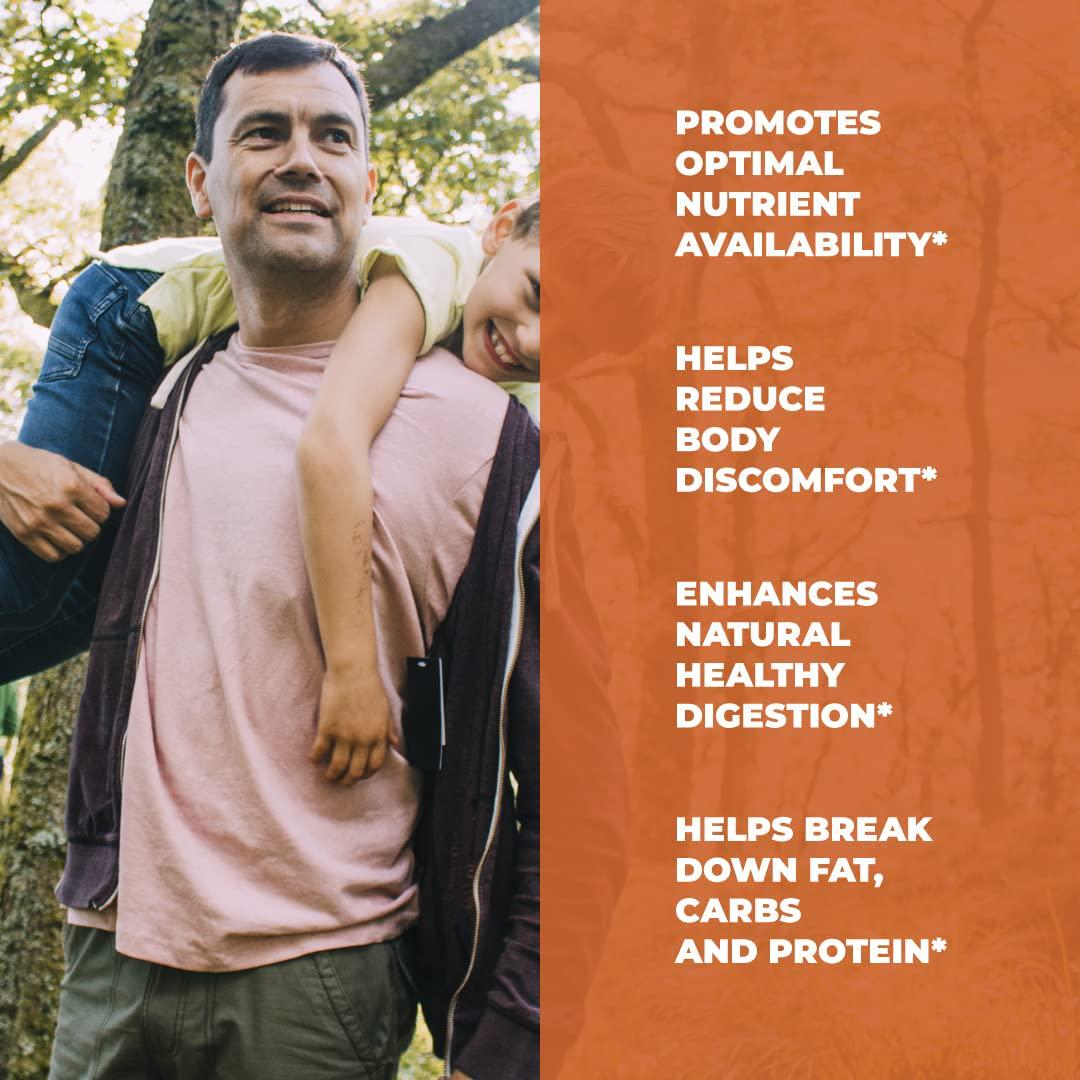 Digestive Enzymes with Probiotics. Advanced Natural Multi Enzyme Supplement for Better Digestion and Nutrient Absorption. Helps Promote Regularity, Alleviate Occasional Bloating, and Boost Metabolism