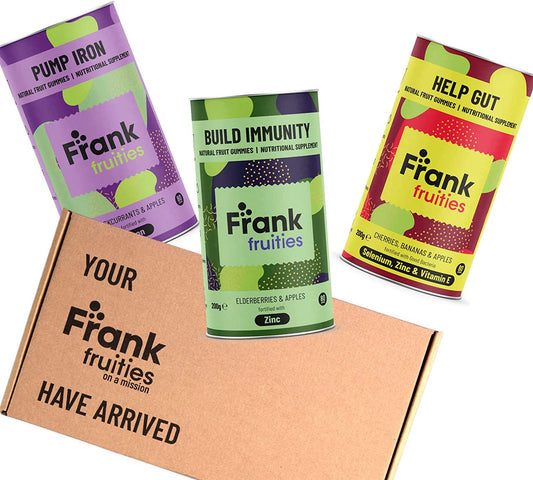 Discovery KIT Offer (Help Gut, Build Immunity, Pump Iron) Natural Fruit Gummies Dietary Supplement: 95% Fruits, 3rd Party Tested, No Added Sugar, Preservatives, Plastic