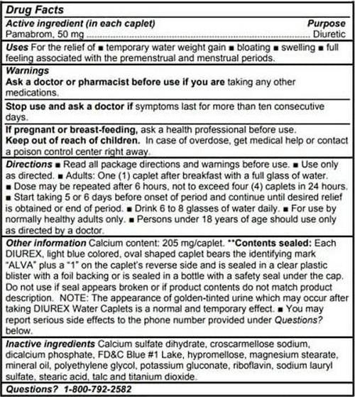 Diurex Max - Maximum Strength Caffeine Free Diuretic Water Pills - Relieve Water Bloat