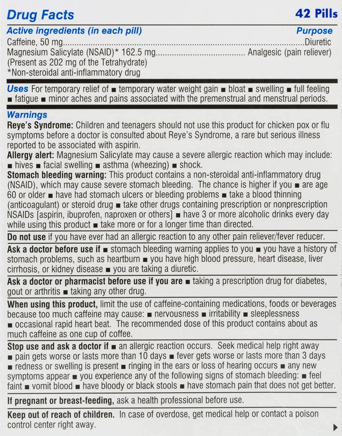 Diurex Water Pills, 42 ct