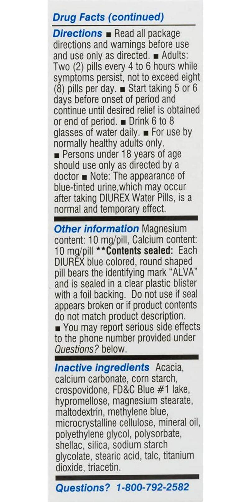 Diurex Water Pills, 42 ct