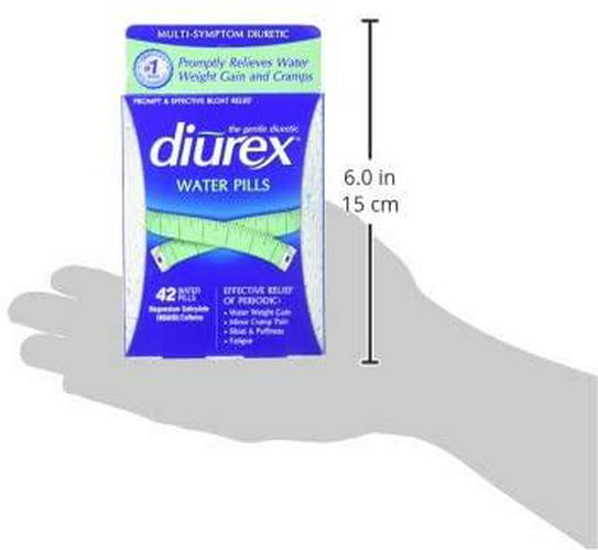 Diurex Water Pills + Pain Relief - Relieve Water Bloat, Cramps, and Fatigue - 42 Count