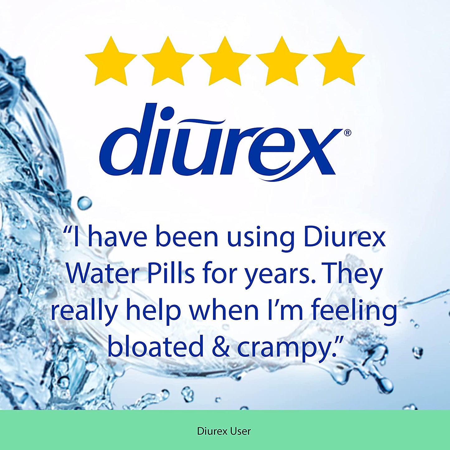 Diurex Water Pills + Pain Relief - Relieve Water Bloat, Cramps, and Fatigue - 42 Count