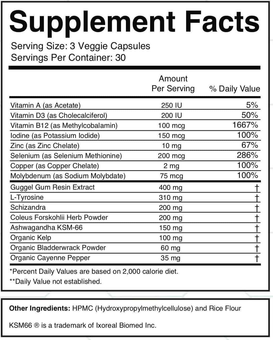 Divine Health Dr.Colbert's Thyroid Zone Vitamins A, D3 and B12 Optimal Thyroid Hormone Production