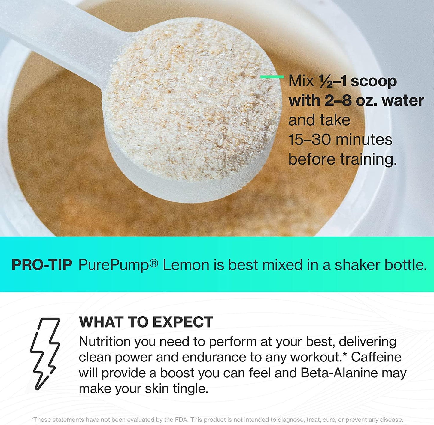 Do Vitamins PurePump - All-Natural Clean Preworkout Powder, Boost Energy, Focus, NO Pumps, Endurance, Keto, Vegan, Non-GMO, Third-Party Tested, Citrulline, Beta Alanine, Lemon Flavor (30 Servings)