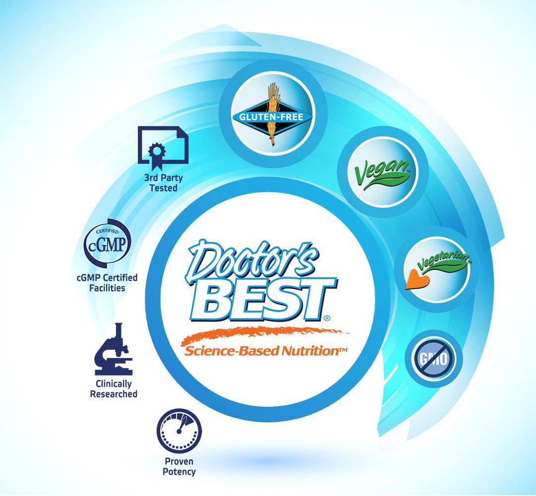 Doctor&#039;s Best Benfotiamine 150 + Alpha-Lipoic Acid 300 with BenfoPure, Non-GMO, Vegan, Gluten Free, Promotes Healthy Blood Sugar, 60 Veggie Caps