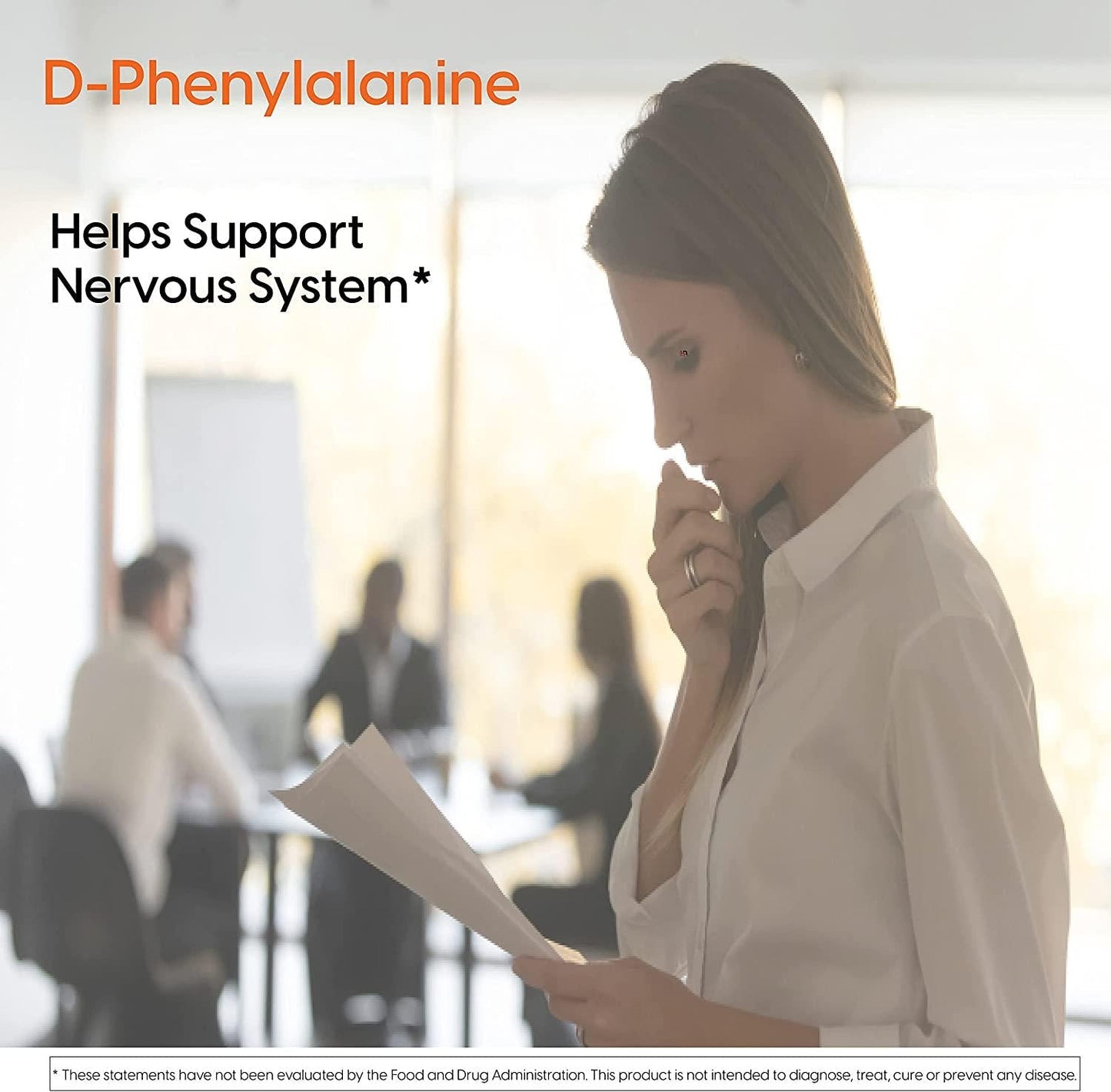 Doctor's Best D-Phenylalanine, Supports Mood, Nervous System, Non-GMO, Vegan, Gluten Free, 500 mg, 60 Veggie Caps