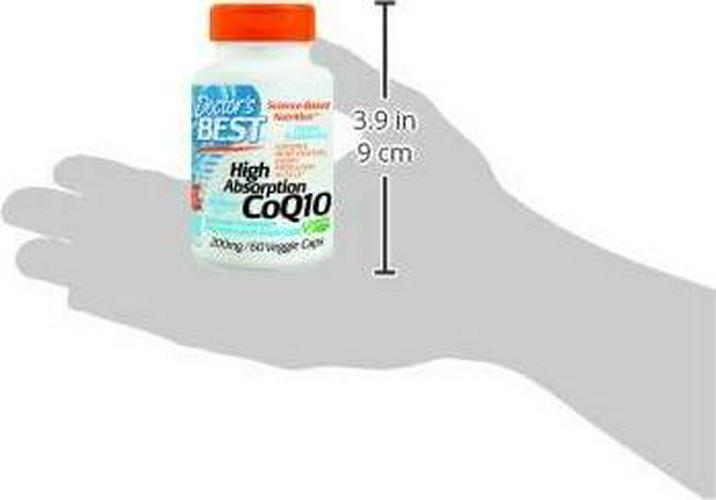 Doctor's Best High Absorption CoQ10 with BioPerine Gluten Free Naturally Fermented Vegan, Heart Health and Energy Production 200 mg 60 Veggie Caps, White