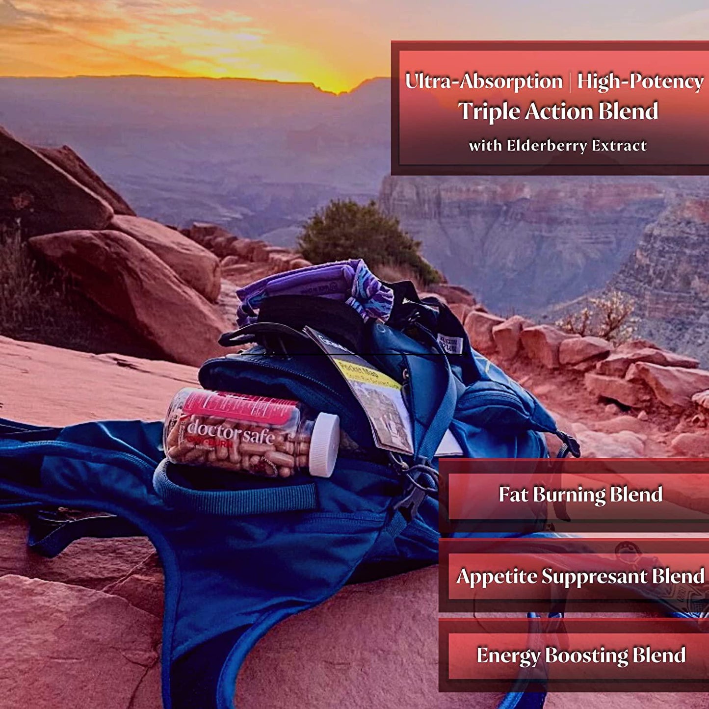 Doctor Safe Weight Loss Pills for Women and Men, Fat Burner and Appetite Suppressant for Weight Loss and Energy Support 1000 mg - 45 Days Supply