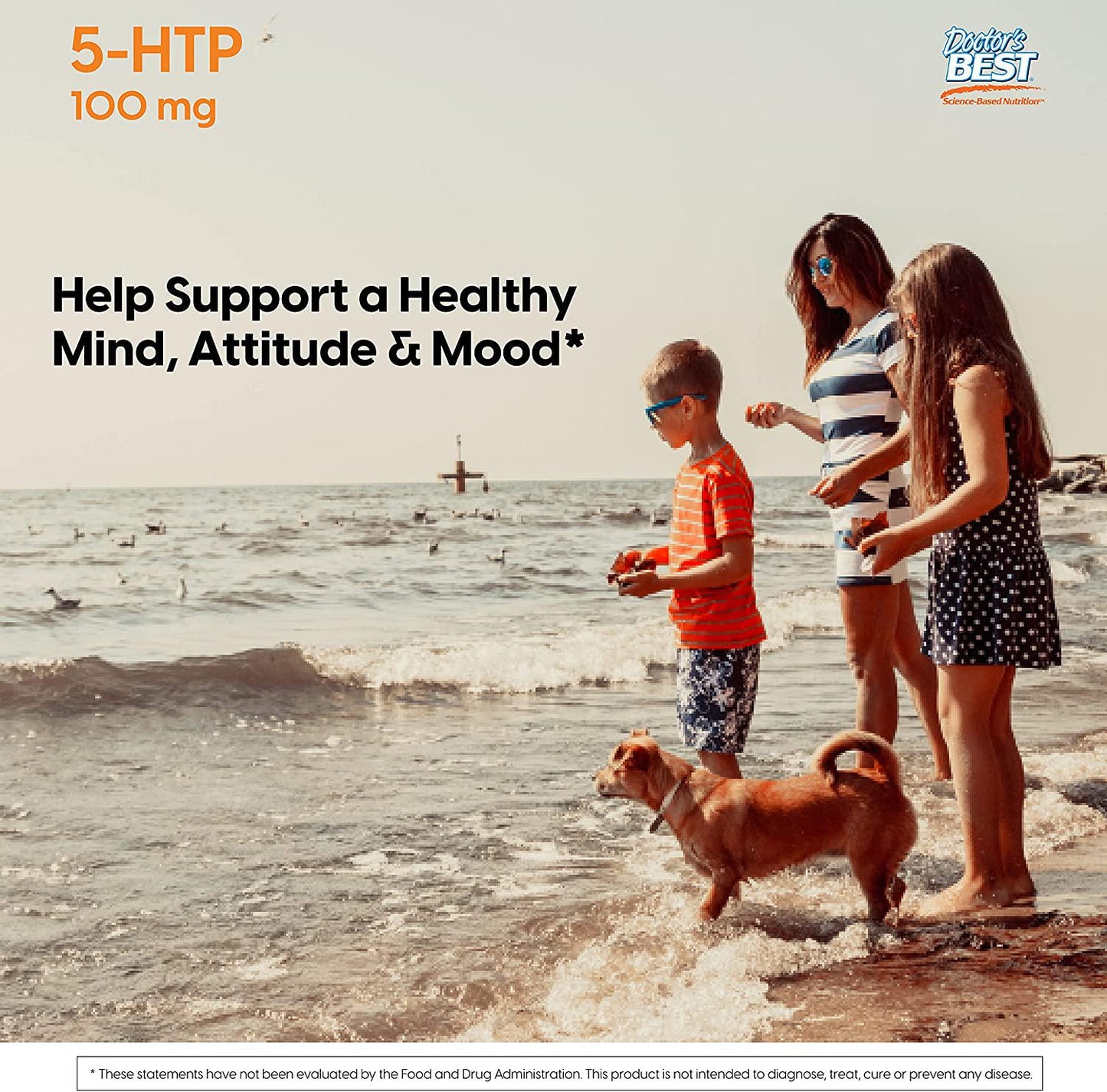 Doctor's Best 5-Htp Non-GMO, Vegan, Gluten Free, Soy Free, 100 Mg, 60 Veggie Caps