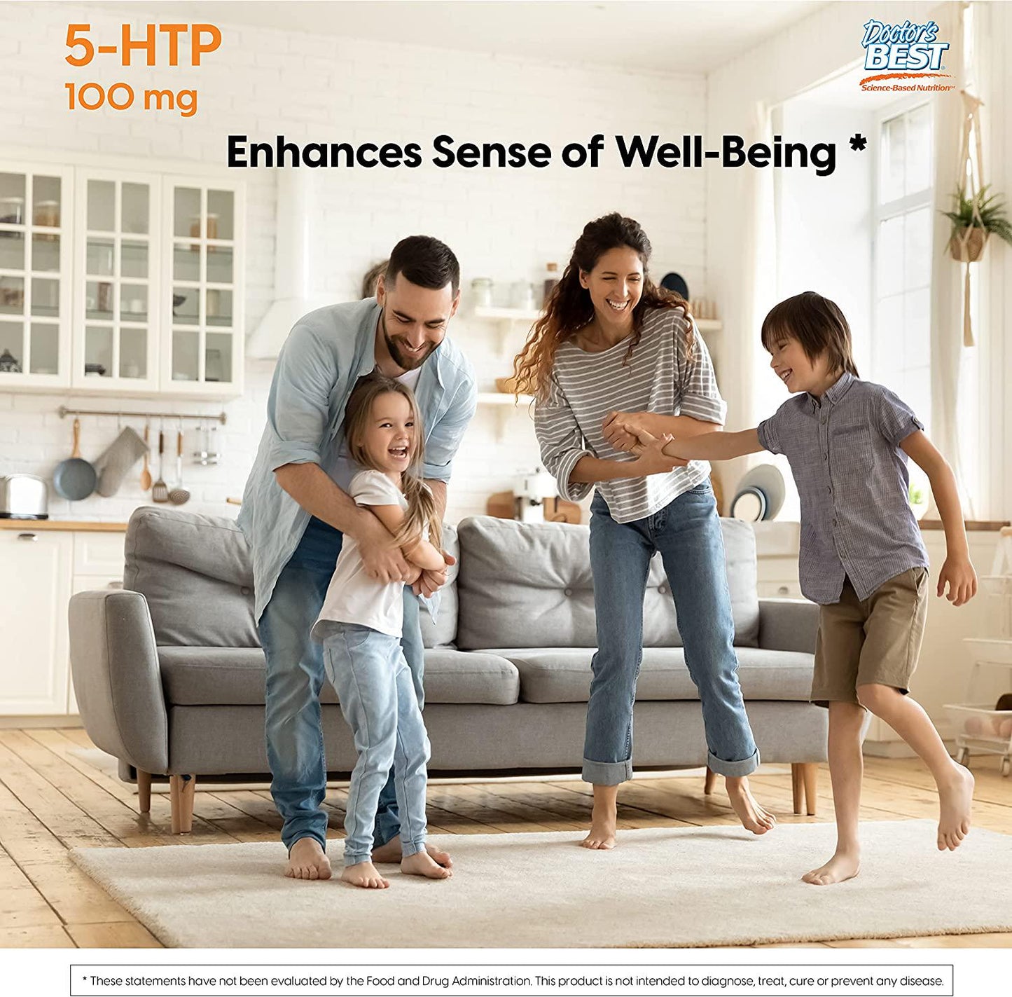 Doctor's Best 5-Htp Non-GMO, Vegan, Gluten Free, Soy Free, 100 Mg, 60 Veggie Caps