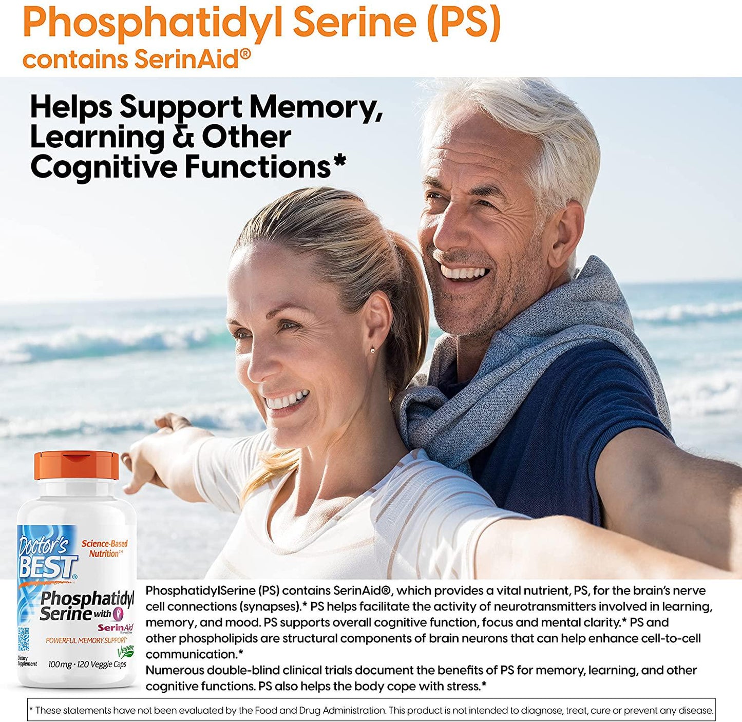 Doctor's Best Best Phosphatidyl Serine 100, 120-Count