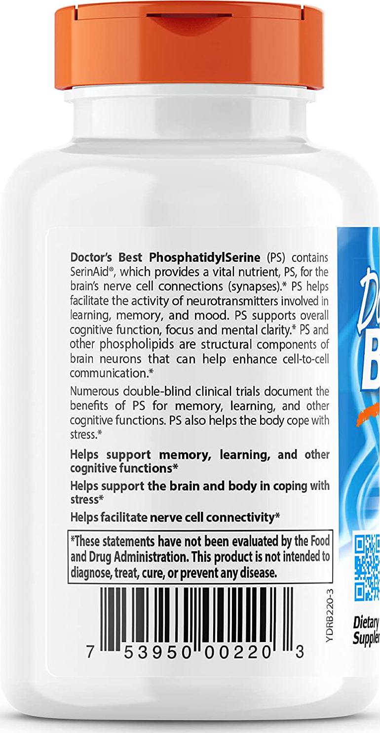 Doctor's Best Best Phosphatidyl Serine 100, 120-Count
