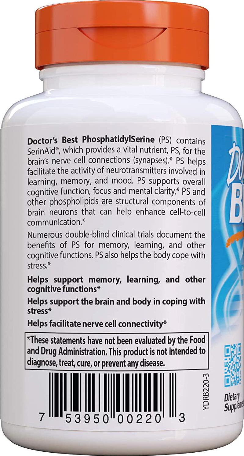 Doctor's Best Best Phosphatidyl Serine 100, 120-Count