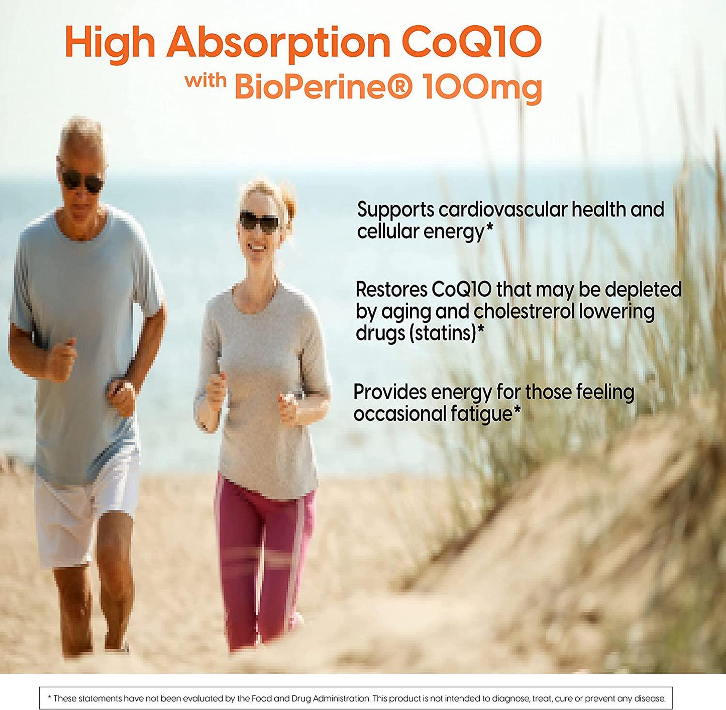 Doctor's Best High Absorption CoQ10 with BioPerine, Gluten Free Naturally Fermented, Heart Health and Energy Production, 100 mg, 60 SoFtgels