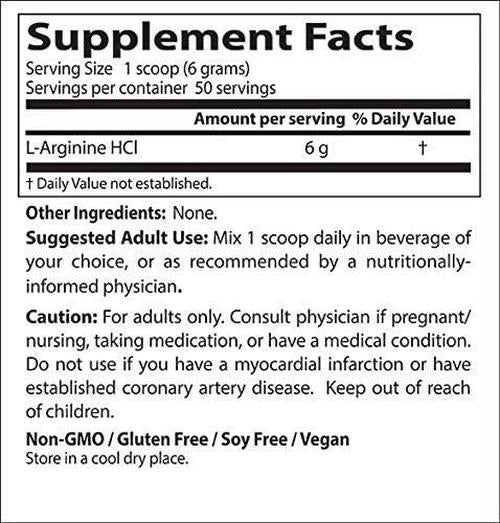 Doctor's Best L-Arginine Powder, Non-GMO, Vegan, Gluten Free, Soy Free, Helps Promote Muscle Growth, 300 Grams