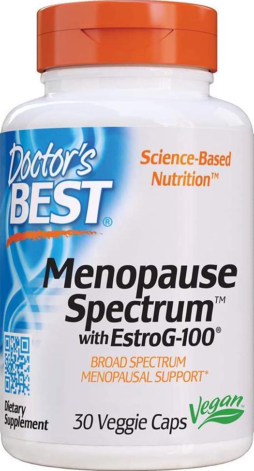Doctor's Best Menopause Spectrum with EstroG-100, Non-GMO, Vegan, Gluten Free, Soy Free, Veggie Caps, 30 Count