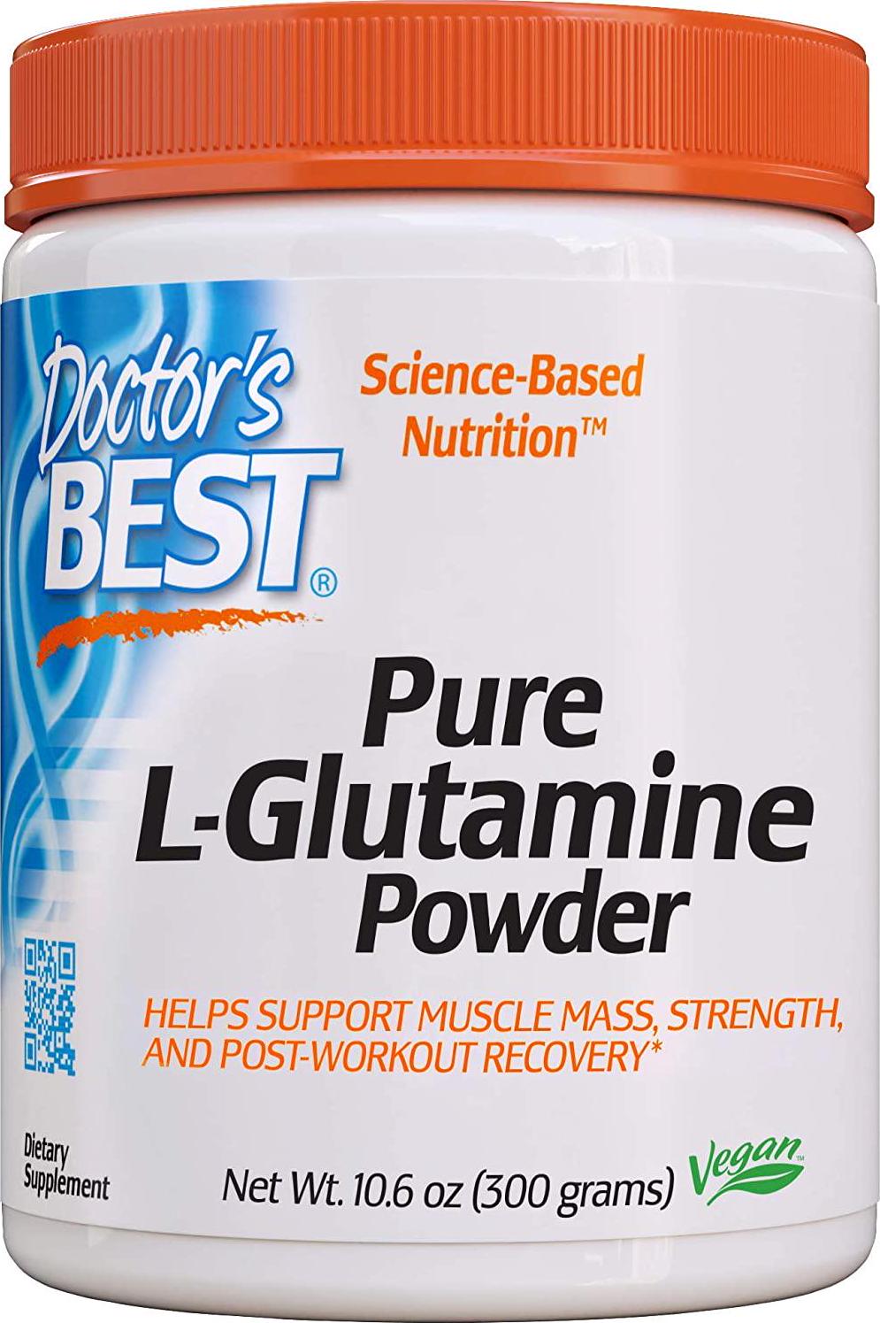 Doctor's Best Pure L-Glutamine Powder, 300g