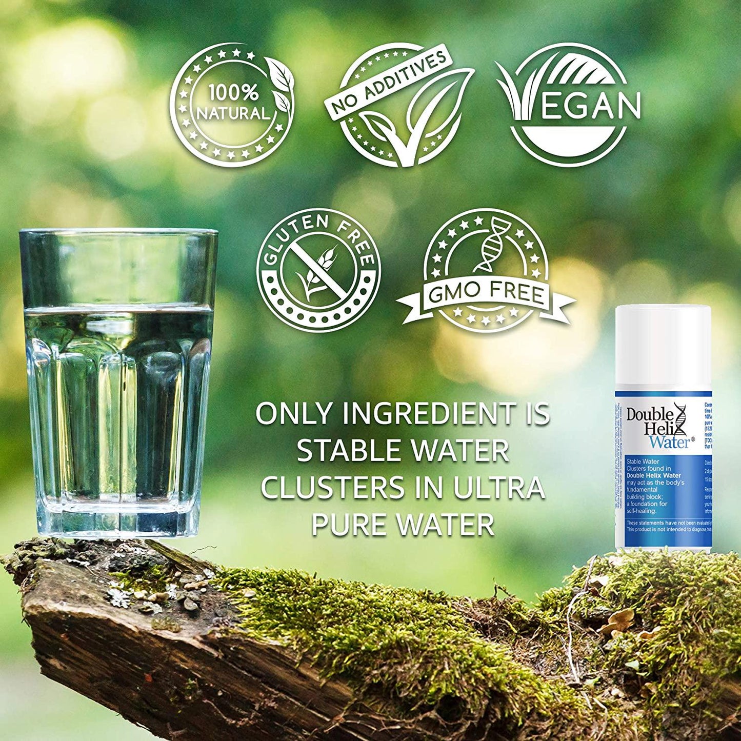 Double Helix Water (15 ml) 3 Pack - Immune Support, Anti Inflammation, Energy Supplement Water Drops Recovery Drink