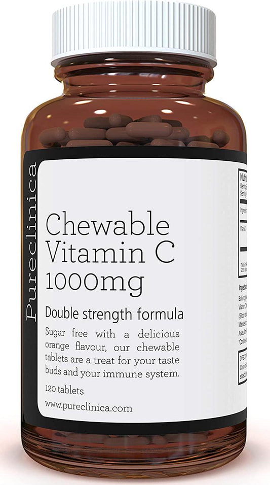 Double Strength Chewable Vitamin C 1000mg x 120 Tablets.SKU: CHEWVC