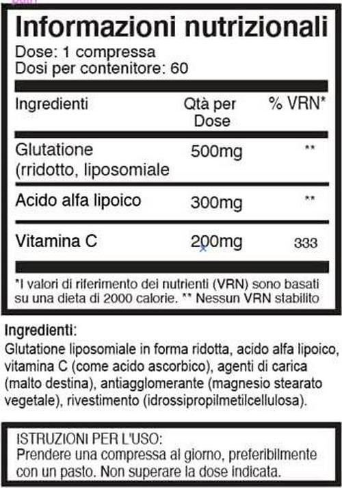 Double Strength Glutathione 500mg x 60 Tablets - 2 Bottles (120 Tablets). 500mg Reduced glutathione, 300mg Vitamin c, 200mg Alpha lipoic Acid. 200% Stronger Than Regular glutathione. SKU = GLU3x2