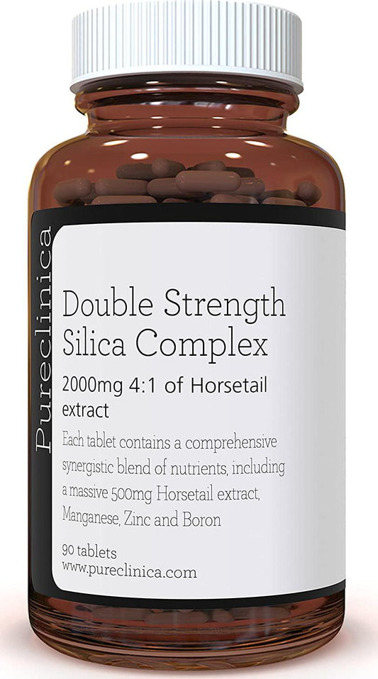 Double Strength Silica Complex - 3 Month Supply! (500mg Horsetail Extract x 90 Tablets) SKU: SIL90