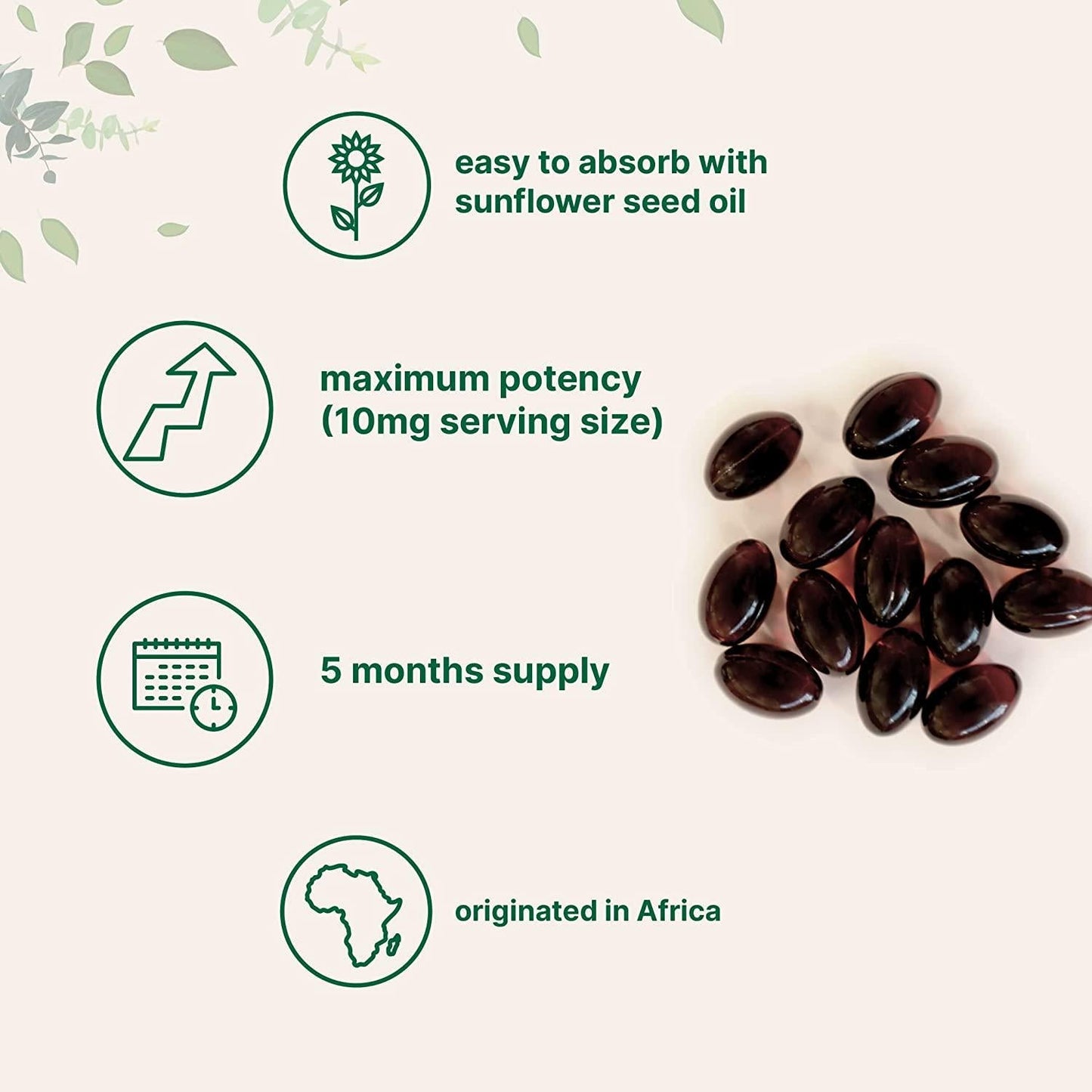 Double Strength Yohimbine Supplements for Men and Women, 10mg Per Serving, 300 Softgels, with Virgin Sunflower Seed Oil for Better Absorption, Supports Energy Production, African Raw