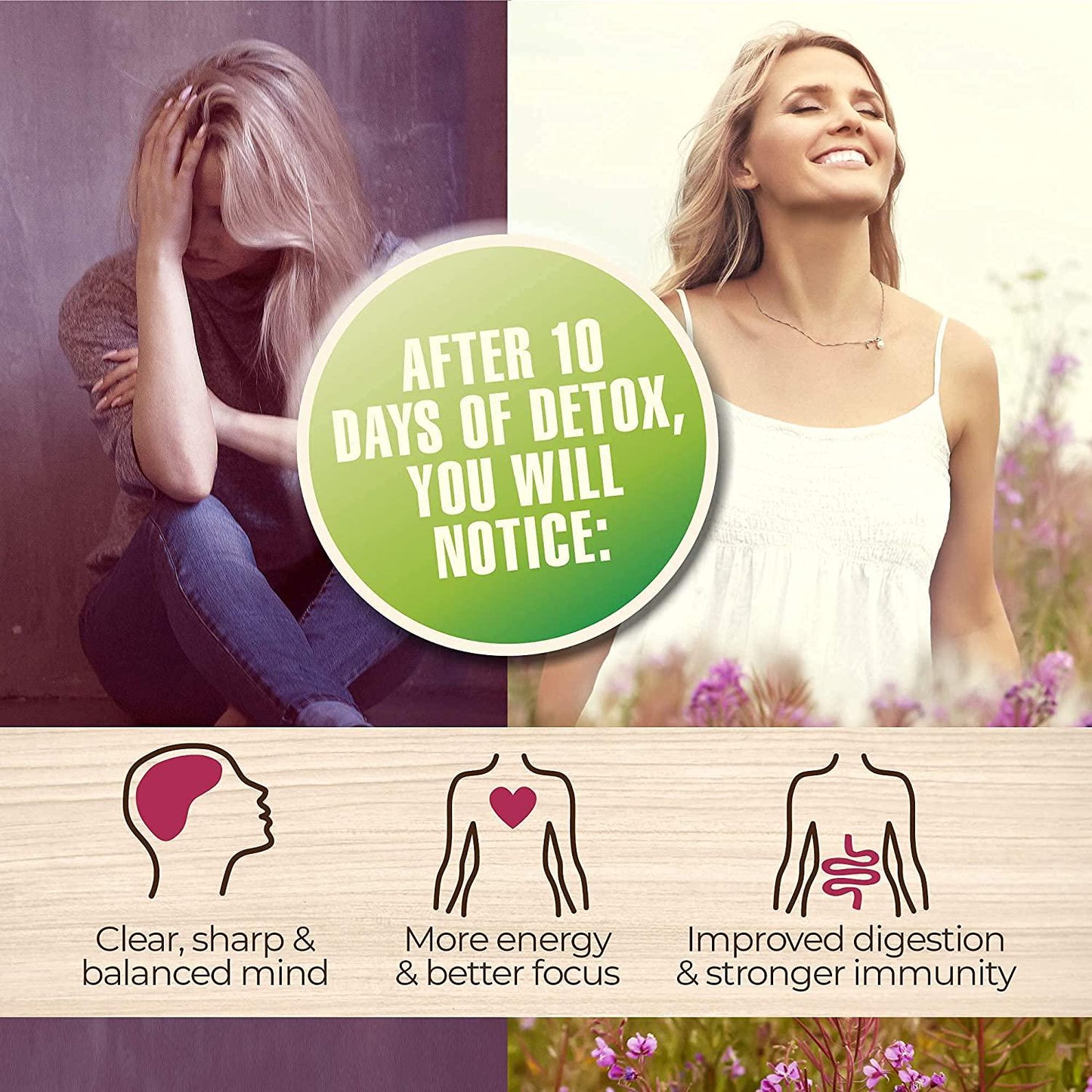 Double Up Your Detox Plan with Energy Smoothie Mix for Ultimate Detoxification and Metabolism Boost Giving You More Energy Without Caffeine.