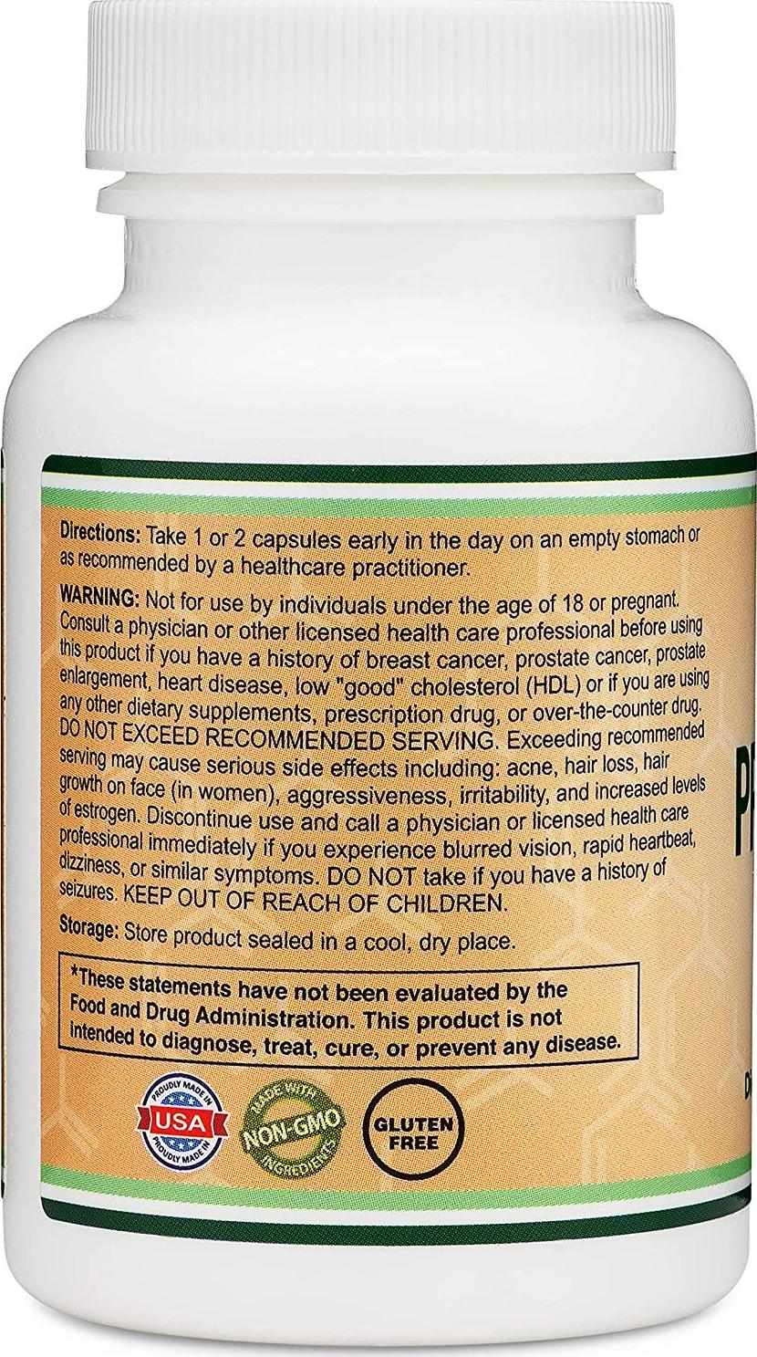 Double Wood Supplements Pregnenolone - 120 Capsules - 100mg per Serving