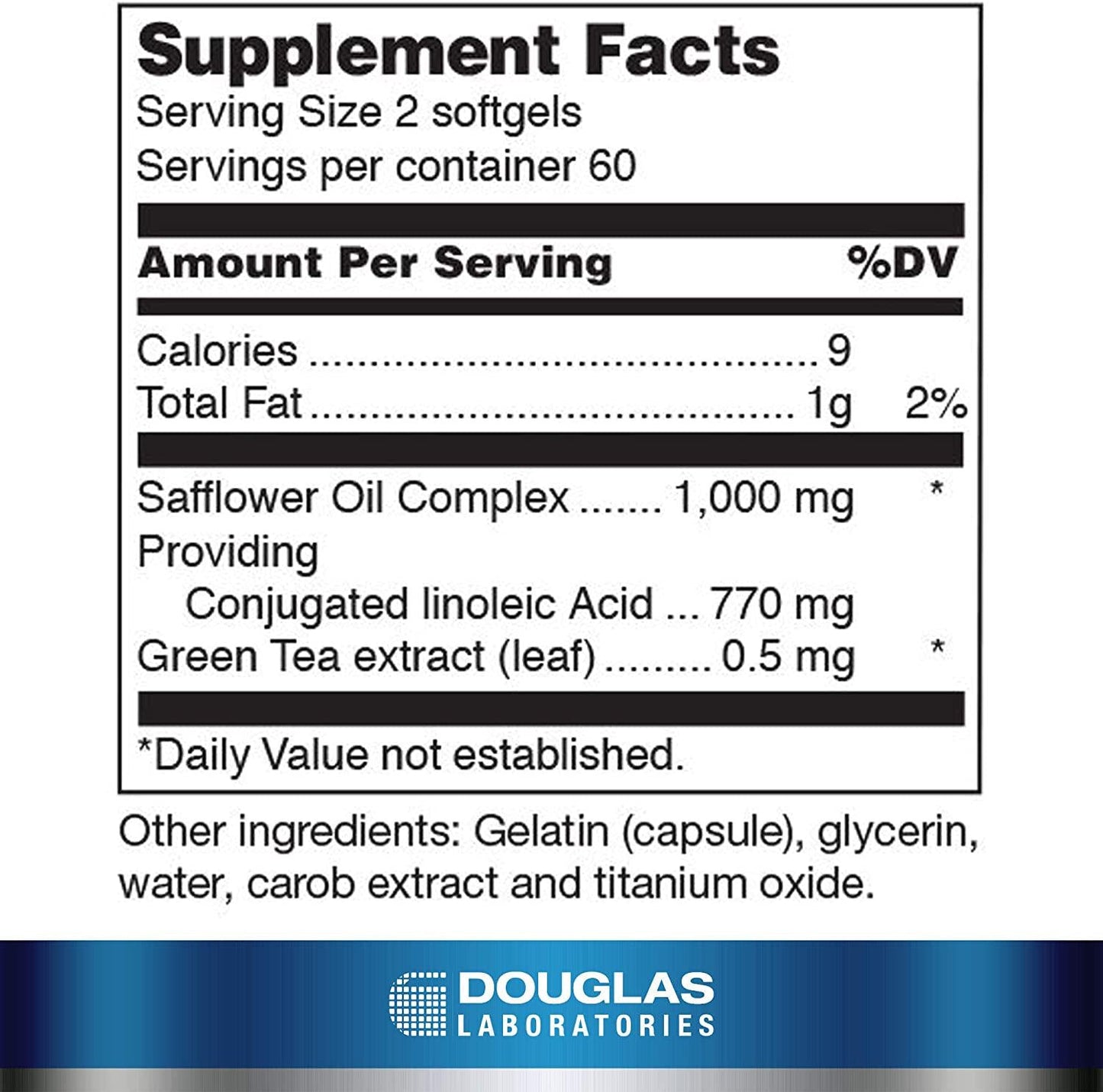 Douglas Laboratories CLA (Conjugated Linoleic Acid) | Supports Metabolism and Healthy Weight | 120 Softgels