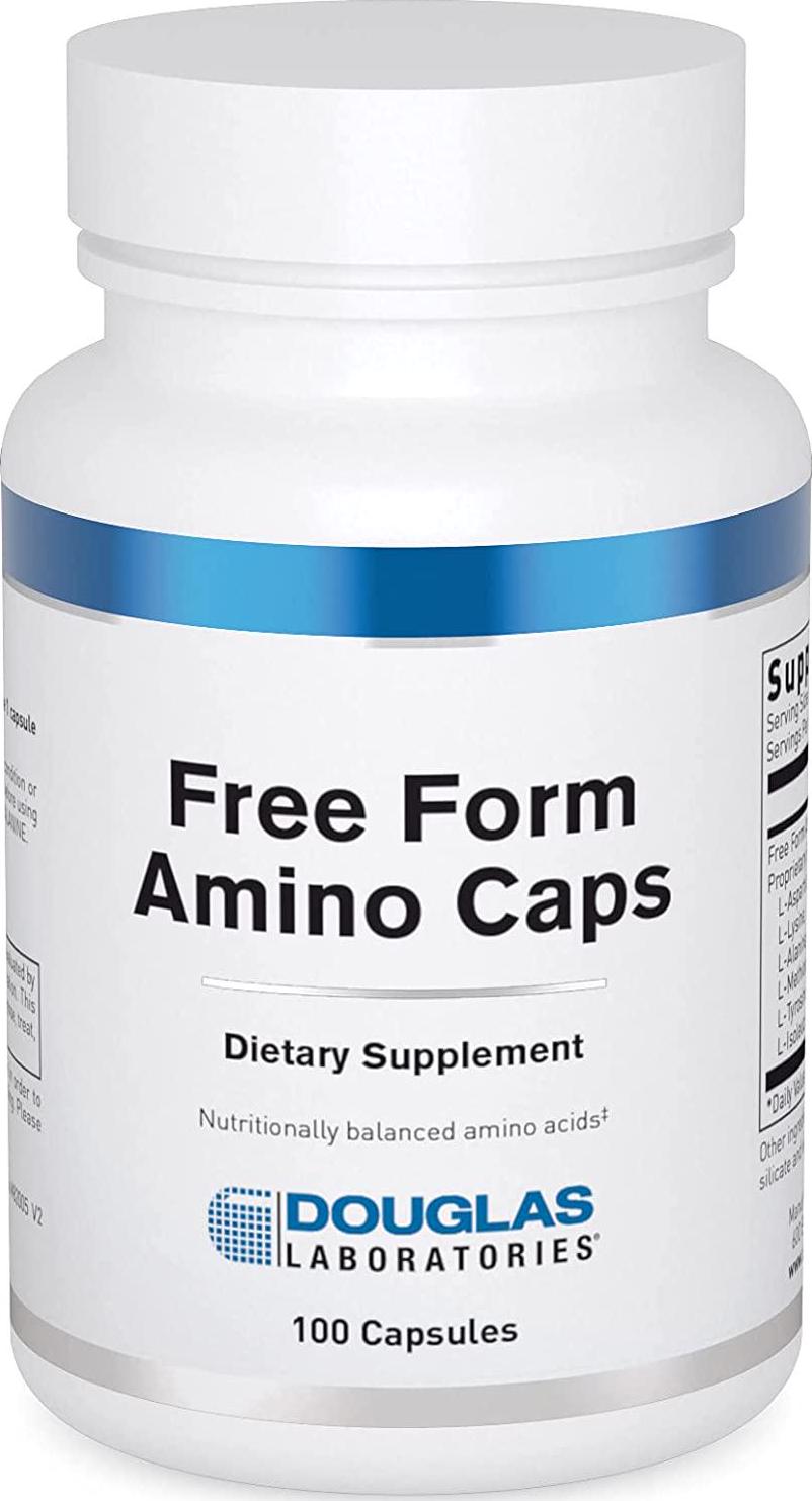 Douglas Laboratories Free Form Amino Capsules | Balanced Amino Acid Mixture to Support Energy, Muscles, Tissues, Bones, and Overall Health* | 100 Capsules