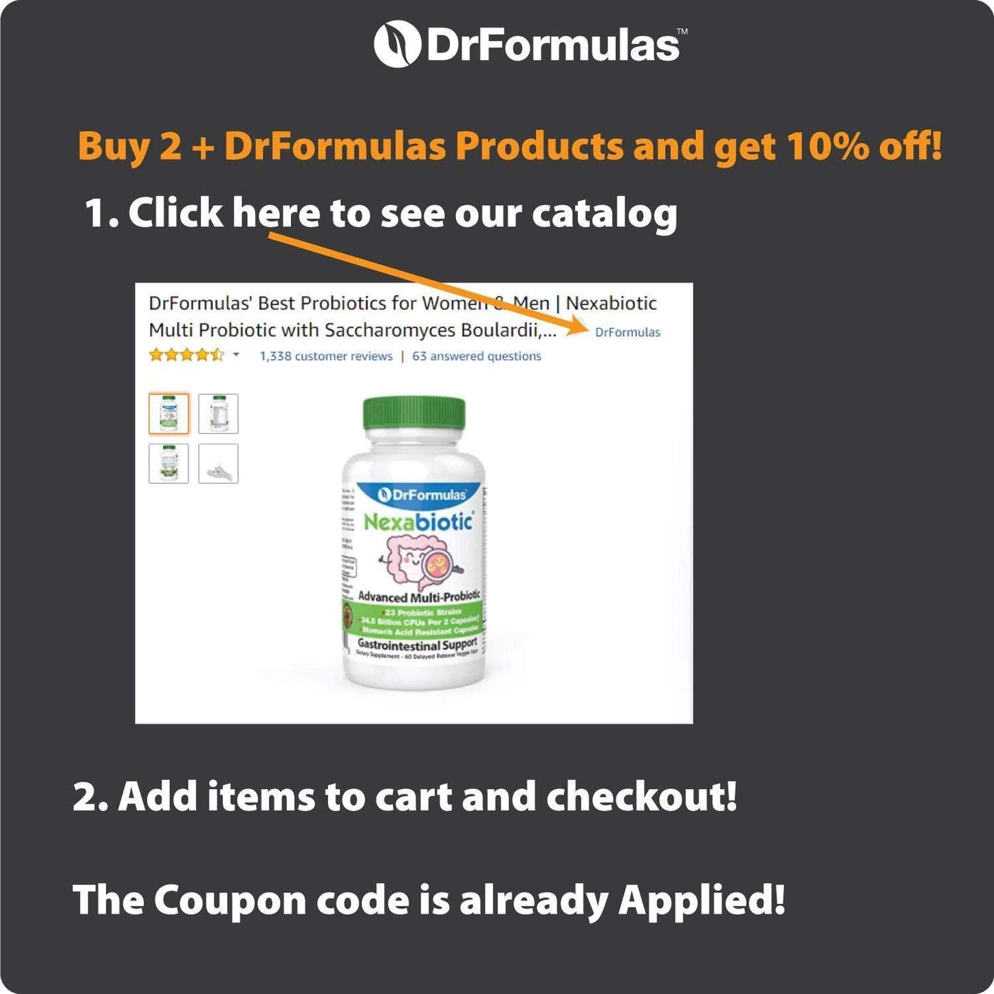 DrFormulas Bone Support 100% DV 1000mg Calcium Supplement Carbonate, Citrate, Gluconate, (not d-glucarate) Chloride with Vitamin D, Magnesium and Boron - 30 Day Supply