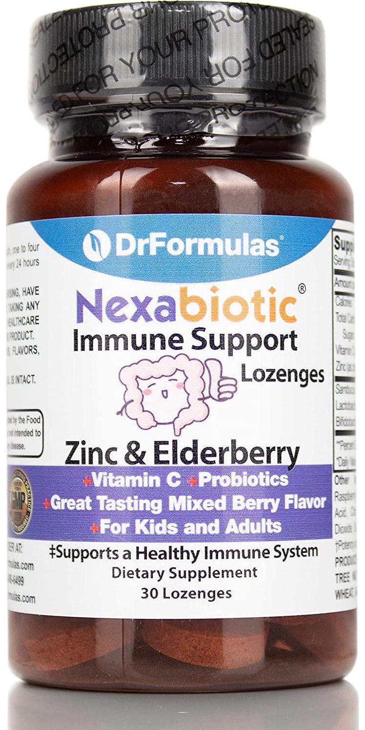DrFormulas Nexabiotic Chewable Probiotics for Kids and Adults | Better Breath, Oral and Gut Health, 10 Billion CFUs, 20 Multi Probiotic Strains 60 Tablets (not Gummies, Pearls, Powder)
