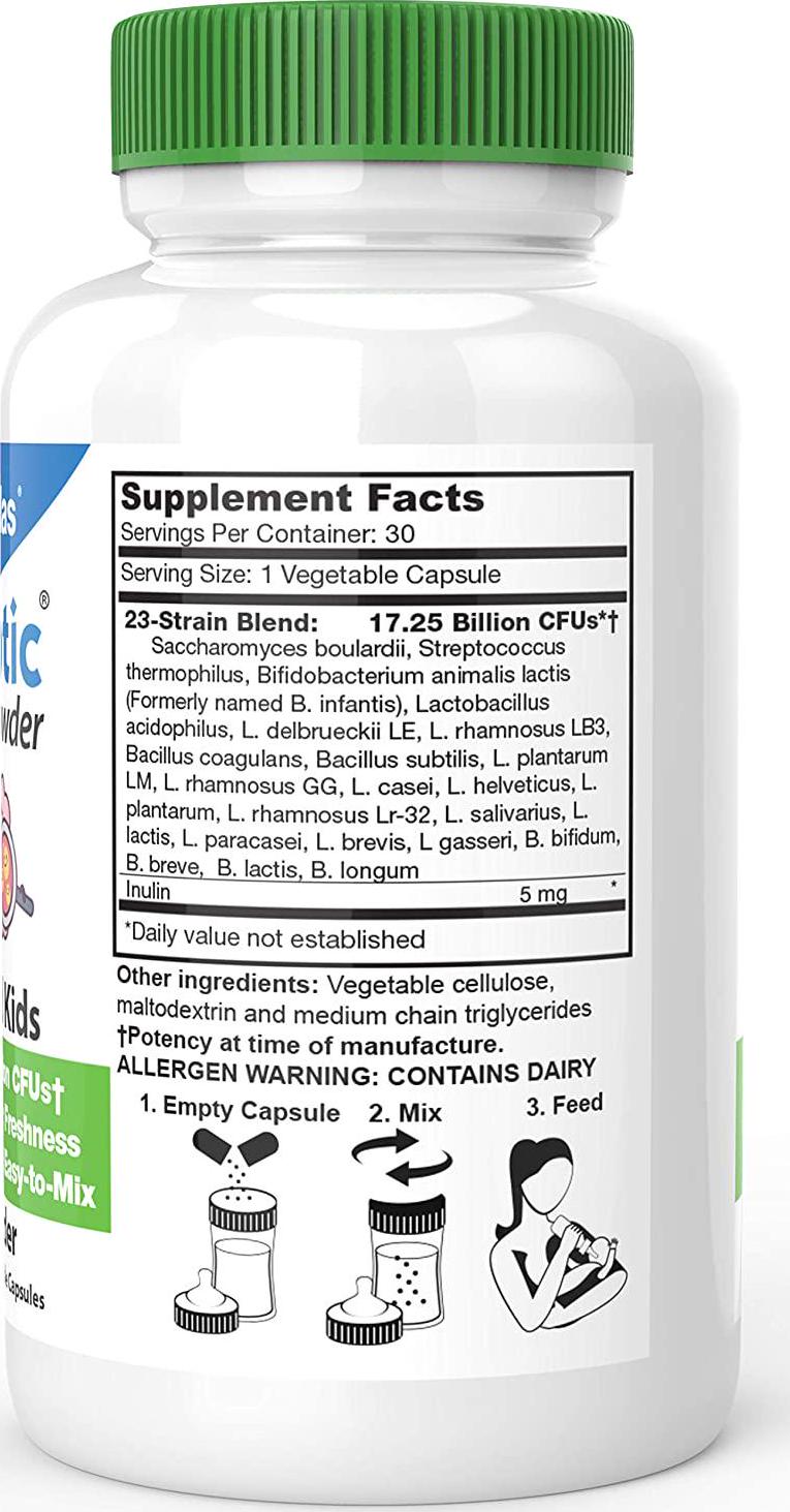 DrFormulas Nexabiotic Probiotic Powder for Babies Infants and Kids Probiotics with Saccharomyces Boulardii L. Acidophilus B. Infantis Better Than Gripe Water or Baby Drops 30 Servings