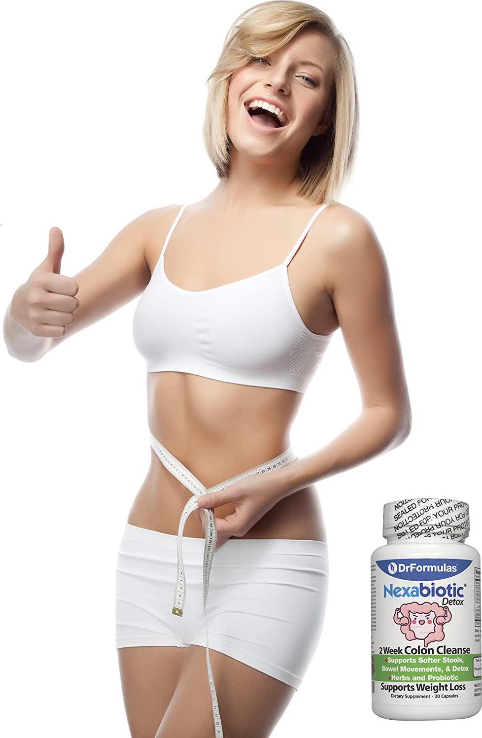 DrFormulas Probiotics for Women Weight Loss | Men and Women Colon Cleanse Detox | Nexabiotic 2 Week Fast and Quick Pills, Diet Supplements (Not Tea)