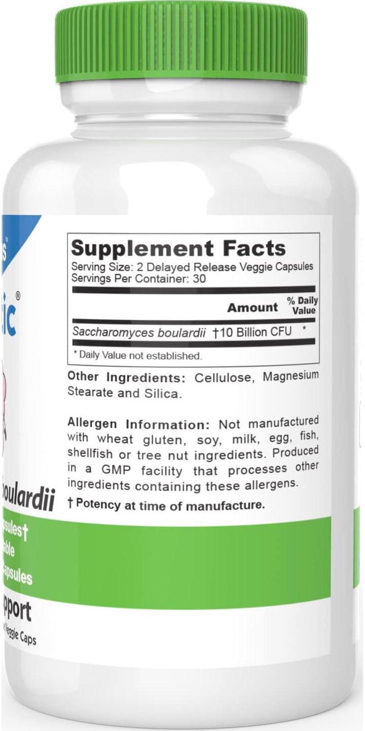 DrFormulas Saccharomyces Boulardii Probiotic 10 Billion CFUs | Nexabiotic S boulardii, Immune and Digestive Support Supplement, 60 Stomach Acid Resistant Probiotics Capsules