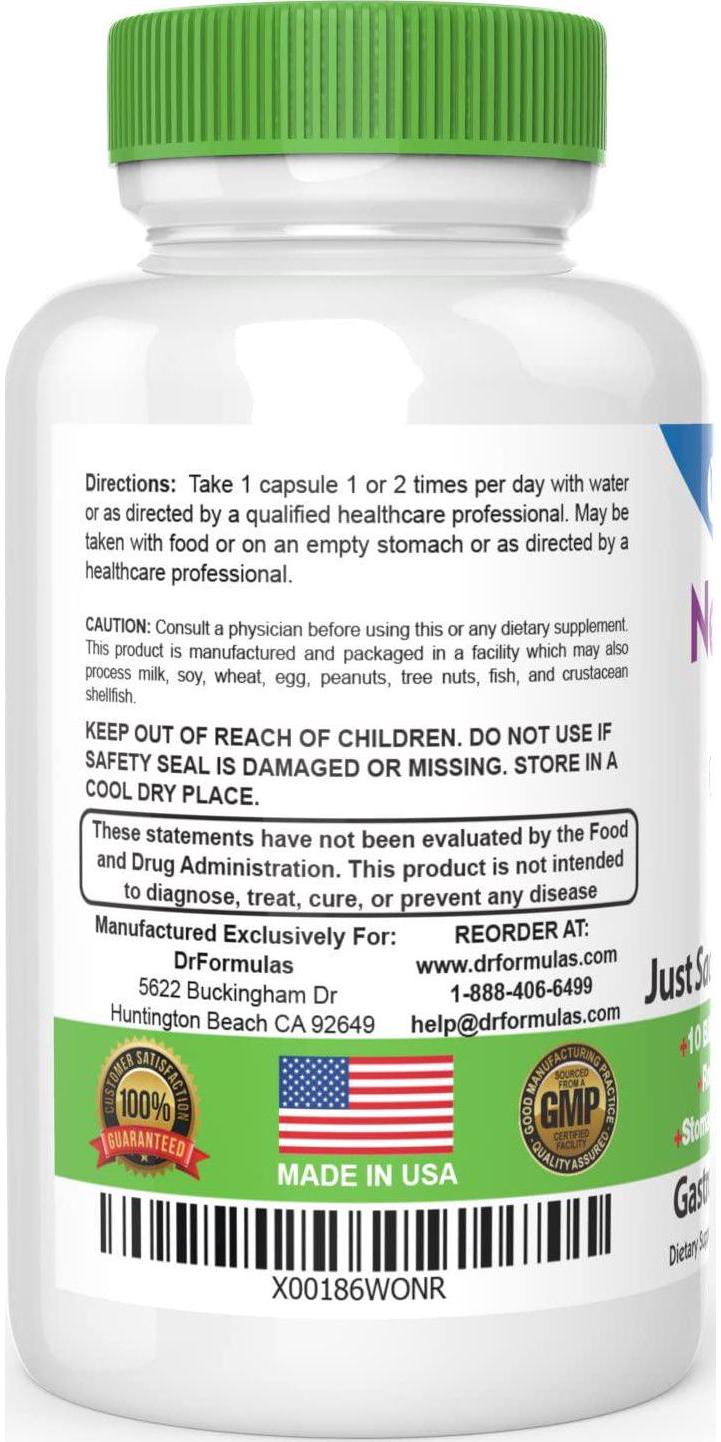 DrFormulas Saccharomyces Boulardii Probiotic 10 Billion CFUs | Nexabiotic S boulardii, Immune and Digestive Support Supplement, 60 Stomach Acid Resistant Probiotics Capsules