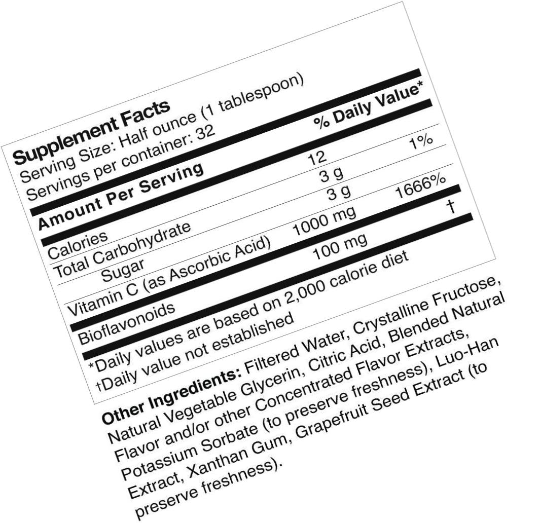 Dr's Advantage Liquid Vitamin C + Bioflavanoids, 16 Ounce