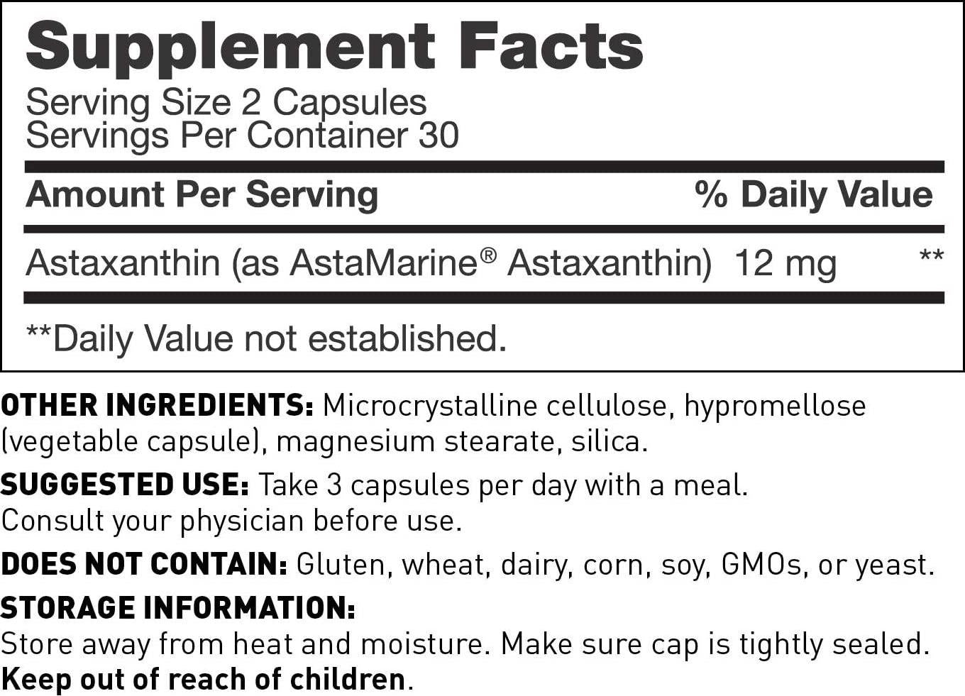 Dr. Amy Myers Astaxanthin 12mg, 60 Softgels - Antioxidant Carotenoid Supplement for Healthy Aging, Skin and Eyes, Immune Health + More - Supports Sports and Cardiovascular Recovery for Men and Women