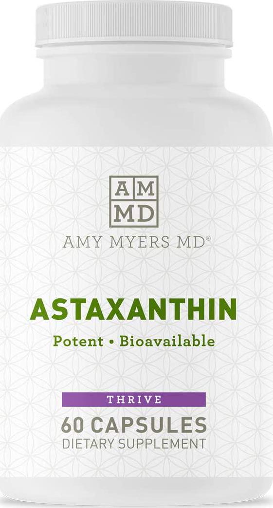 Dr. Amy Myers Astaxanthin 12mg, 60 Softgels - Antioxidant Carotenoid Supplement for Healthy Aging, Skin and Eyes, Immune Health + More - Supports Sports and Cardiovascular Recovery for Men and Women