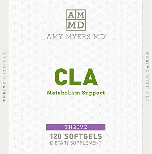 Dr Amy Myers CLA Metabolism Support - Increase Lean Muscle Mass and Support Healthy Weight Management for Women and Men - Conjugated Linoleic Acid, Safflower Oil - Dietary Supplement, 120 Softgels