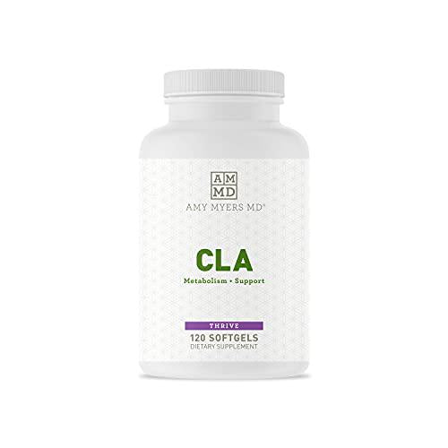 Dr Amy Myers CLA Metabolism Support - Increase Lean Muscle Mass and Support Healthy Weight Management for Women and Men - Conjugated Linoleic Acid, Safflower Oil - Dietary Supplement, 120 Softgels