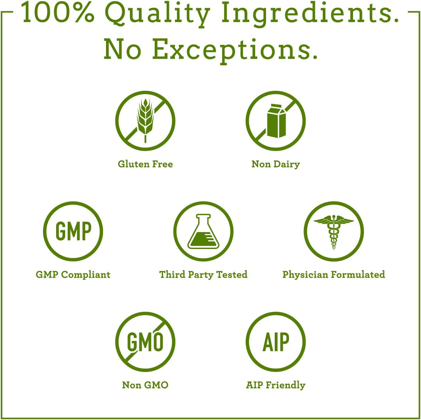 Dr. Amy Myers Leaky Gut Revive MAX Powder for Leaky Gut Repair Potent L-Glutamine Powder to Support Constipation, IBS, Diarrhea, Bloating, Gas, SIBO Plant Based Supplement for Gut Health, 1 Month