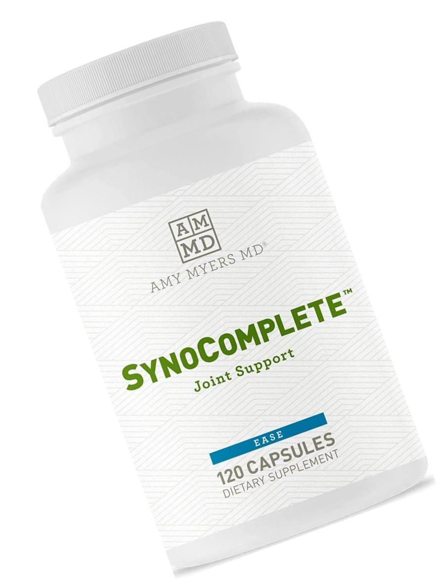 Dr Amy Myers SynoComplete Joint Support Supplement - Glucosamine HCL + Chondroitin Turmeric for Joint Pain Relief - Contains Boswellia Serrata, BCM-95 Turmeric Extract, Hyaluronic Acid - 120 Capsules